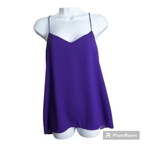 NWT'S Women's Express Reversable Halter Top, Dark purple / Light Purple, Medium